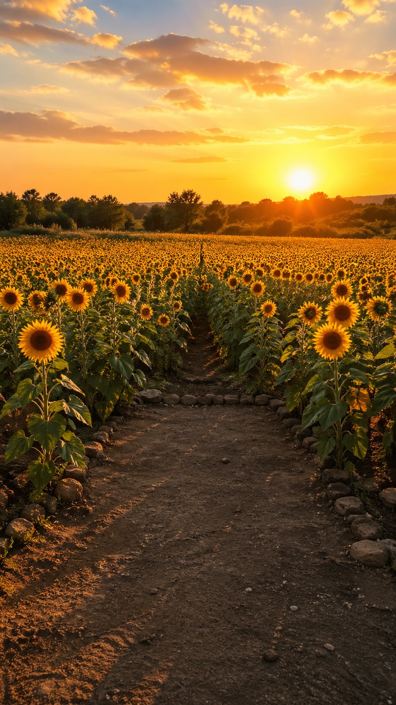 向日葵花田场景
